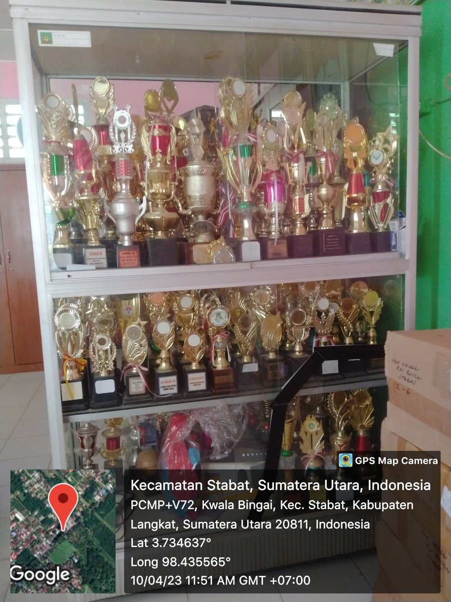 Deretan Piala Prestasi Siswa SDN 050661 Kwala Bingai